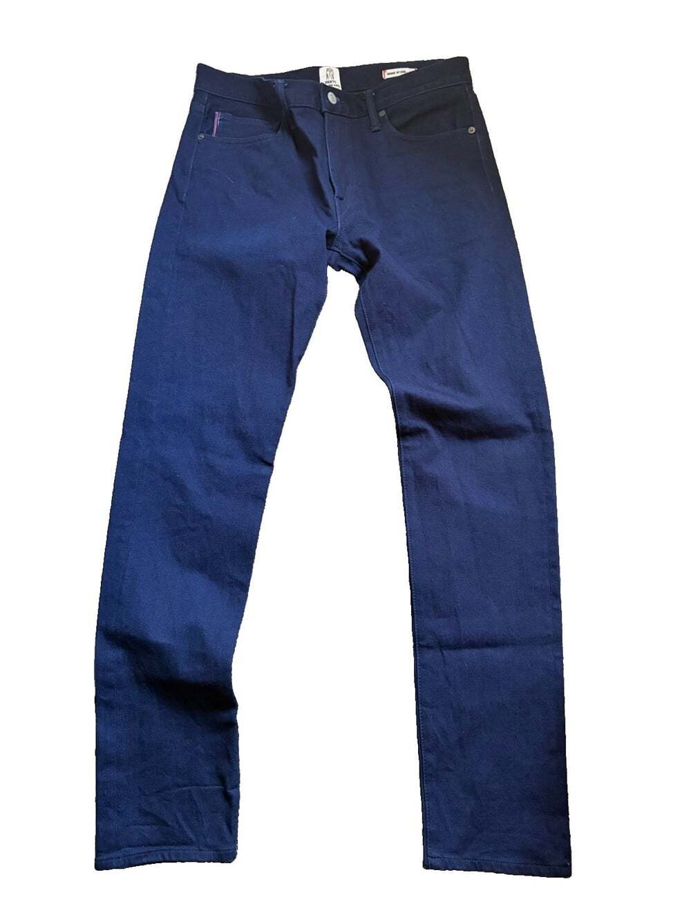 HIROSHI KATO Men’s Pen Slim 4way Selvedge Denim Jeans Indigo Black Raw USA 33x32